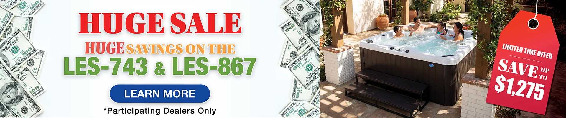 Calspas hot tub being used in a family setting - Omaha